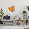 Stupell Industries Hello Fall Sentiment Orange Pumpkin Autumn Tree Leaves Framed Giclee Art - 3 of 4