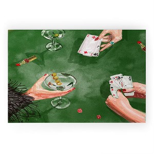 carolineellisart Ladies Game Night Welcome Mat - Deny Designs - 1 of 3