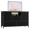 GustoWave TV Stand up to 50 Inch TV, 8 Fabric Drawers Dresser with LED Light and Power Outlet for Living Room, Entryway - 2 of 4