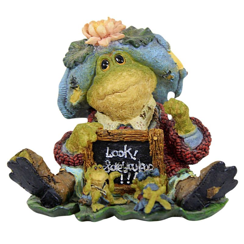 Boyds Bears Resin 3.0 Inch Ms. Lilypond...Lesson Number One Teacher Wee Folkstone Frog Animal Figurines, 1 of 4