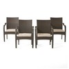 Outdoor Wicker Chairs, CHRBRN KD, 4pcs - 2 of 4