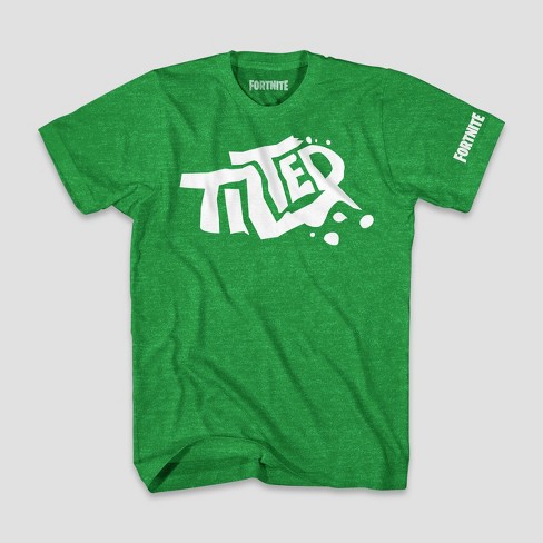 Boys Fortnite Tilted Logo Short Sle!   eve T Shirt Green Heather Target - boys fortnite tilted logo short sleeve t shirt green heather