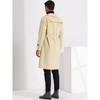 Lars Amadeus Men's Formal Lapel Collar Classic Single Breasted Trench Coat - image 3 of 4