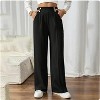 Wikineon Women's High-Waist Wide Leg Pants C Business Casual Trousers with Functional Pockets for Polished Comfort & Versatile Styling,beige, XXL Size - 2 of 4