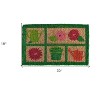 HomeRoots 18" X 30" Brown Coir Garden Tools Outdoor Spring Door Mat - 3 of 4