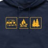Men's - Instant Message - Camping Panels Graphic Fleece Pullover Hoodie - 2 of 4