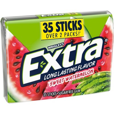 Extra Sweet Watermelon Sugar Free Chewing Gum Pack - 35ct