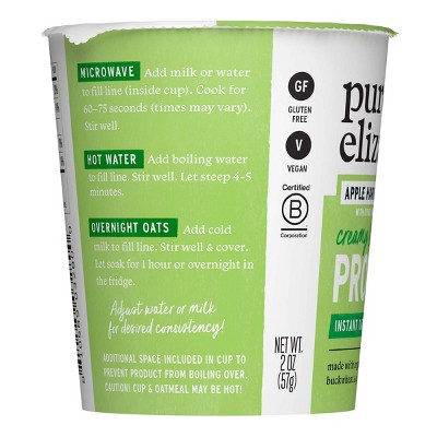 purely elizabeth. Apple Crumble Protein Oatmeal Cup - 2oz