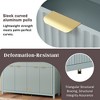 Okak Modern Sideboard Buffet, Wave-Pattern Storage Cabinet with 4 Doors & 2 Drawers, Coffee Bar Cabinet for Dining Room Living Room Entranway - 3 of 4