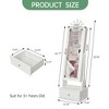 46" Princess Jewelry Armoire with LED Light & Mirror – 3-Drawer Storage Cabinet with Necklace Hooks & Earring Slots for Girls - 3 of 4