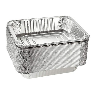 Juvale 30-Pack Disposable Aluminum Foil Pans Half-Size Steam Table Roasting Tin Pans, 12.8 x 10.3 x 2.3 in