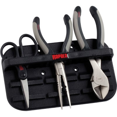 Rapala Magnetic Tool Holder and Tools Combo Pack (Side Cutter, Scissors, Pliers)