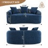 Compact Loveseat Sofa with Chenille Upholstery, No-Assembly Medium Firm Cushion for Small Spaces or Apartments-Maison Boucle - 3 of 4