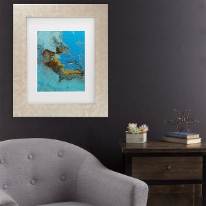 Trademark Fine Art Oliver Nolan Caribbean Blue I Matted Framed Art - 1 of 4