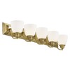 Livex Lighting Springfield 5 - Light Vanity in  Antique Brass - 4 of 4