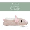 Pink Pig Womens Animal Cozy Indoor Plush Lined Non Slip Fuzzy Soft Slipper - Medium - 4 of 4