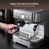 15 Bar Espresso Machine with Milk Frother, Grinder, Italian Pump, 2.5L Tank & Stainless Steel Build - 3 of 4