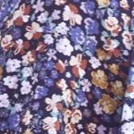 black multi ditsy floral