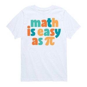 Boys' - Instant Message - Math Is Easy As Pi Short Sleeve Graphic T-Shirt - 1 of 4