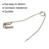 Unique Bargains Metal Blankets Crafts Brooch Making Home Sewing Curved Safety Pins 100 Pcs - 4 of 4