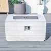 Moda Furnishings 23.8'' H x 42.5'' W Magnesium Oxide Propane Outdoor Fire Pit Table with Lid - 3 of 4