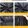 Round Top Fitted Sequin Arch Cover–With Zipper, Ideal for Outdoor Events, Weddings,Birthdays & Party Decor - 4 of 4