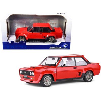 1980 Fiat 131 Abarth Rouge Red 1/18 Diecast Model Car by Solido