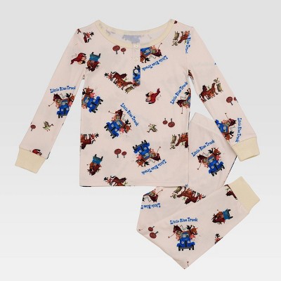 Toddler Boys' Little Blue Truck Pajama Set - White 4T