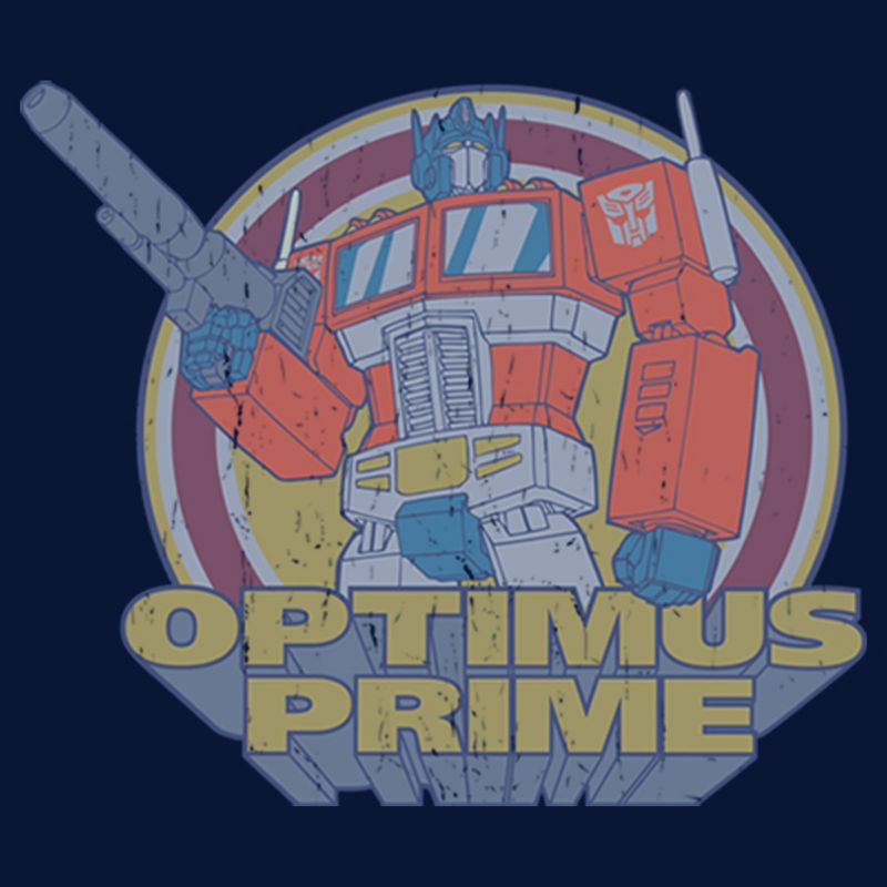 Boy's Transformers Optimus Prime Retro Circle T-Shirt, 2 of 5