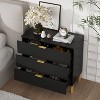 Famapy Dresser Large Nightstand With 3 Drawers and Metal Accents Storage Cabinet - 3 of 4