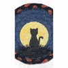 Earth Rugs Cat and Moon Printed Coaster – Unique Animal Night Design 5"x5" - 3 of 3