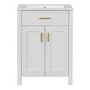 YOOCOZZ  24 Inch Bathroom Vanity Combo with Ceramic Sink, Space-Saving Vanity & 2 Soft-Close Doors - 2 of 4