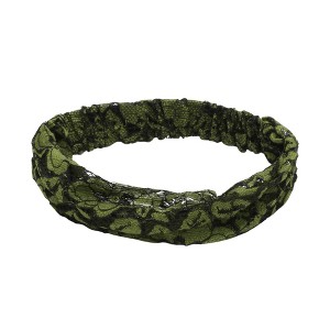 Unique Bargains Women's Lace Hollow Wide Headband 1 Pc - 1 of 4