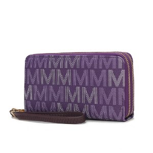 MKF Collection Hofstra M Signature Wristlet Wallet Vegan Leather Card Slots by Mia K - 1 of 4
