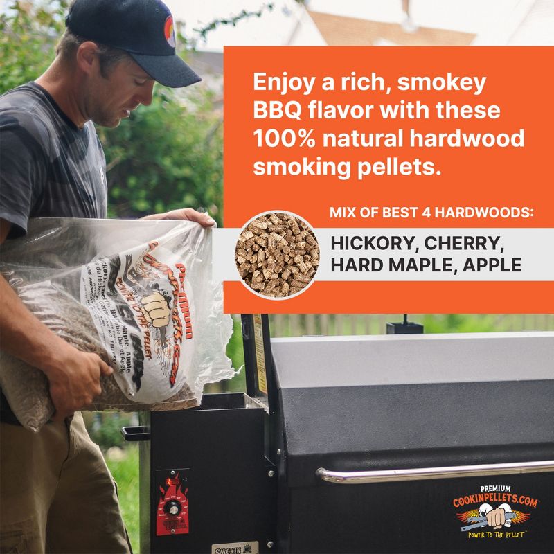 CookinPellets Premium 100 Percent Natural Flavored Grill Smoker Smoking Hardwood Wood Pellets, 40 Pound Bag, 3 of 7