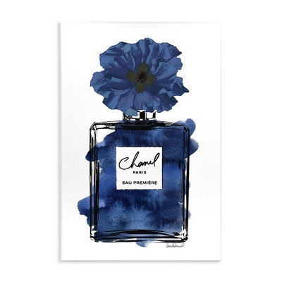 Stupell Industries Blue Perfume & Blossom Wall Plaque Art