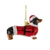 Kurt S. Adler 3.5 Inch Dog In Santa Suit Christmas Best Friend Tree Ornaments - 2 of 3