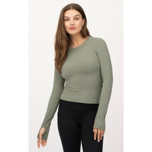 Yogalicious Womens Seamless Zaia Long Sleeve Active Shirt : Target