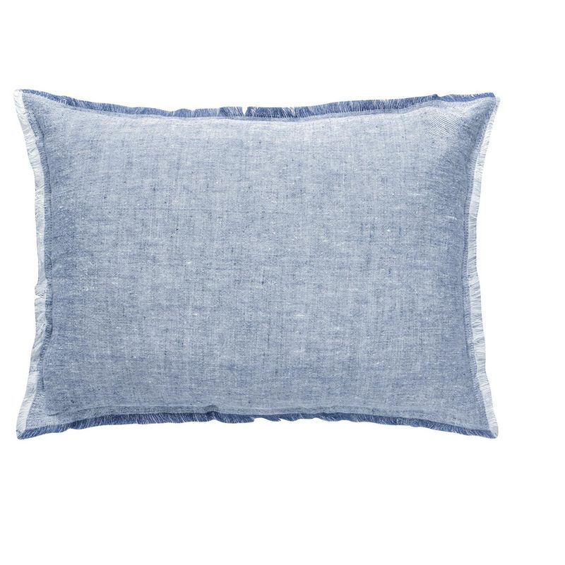 Chambray Blue So Soft Linen Pillows, 1 of 12