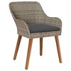 Garden Chair 2 pcs Black 55 x 62.5 x 82cm poly rattan vidaXL - 4 of 4