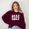 Simply Sage Market Women's Graphic Sweatshirt Stay Cozy - 2 of 3