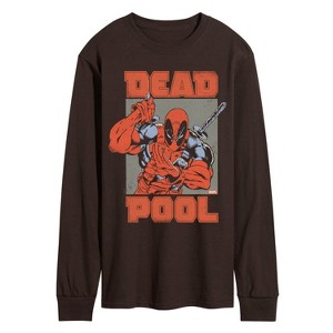 Men's - Marvel - Deadpool Katana Long Sleeve Graphic T-Shirt - 1 of 2