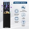 4 Gallon Stainless Steel Trash Can,15 l Narrow Waste Bin with Soft-Close Lid, Removable Inner Bucket - 2 of 4