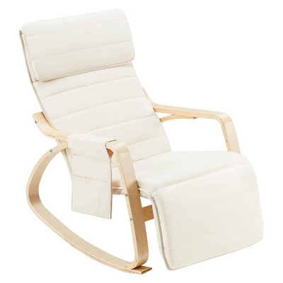 Modern Ikea Poang Armchair Bentwood Chair w/ White Cushion