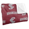 Santa Clara University Logo Pattern Silky Touch Blanket White 50x60 - 3 of 4