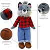 Sharewood Forest Friends 14 Inch Rag Doll Walter the Wolf - 2 of 4