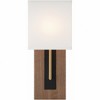 Crystorama Lighting Brent 1 - Light Sconce in  Matte Black/Vibrant Gold - 3 of 4