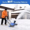 Gymax 20" Corded Snow Blower Electric Walk-Behind Snow Blower with 30 FT Throwing Distance and Dual LED Lights Blue/Red - 2 of 4