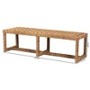 bali & pari Cipally Seagrass and Mahogany Wood Accent Bench Natural - 4 of 4