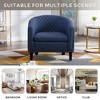 NicBex PU Leather Accent Chair Modern Leisure Armchair with Wood Legs Single Sofa Chair for Bedroom,Living Room - 4 of 4